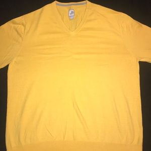 JCP brand EUC Cotton95%/Cashmere5% V-neck Gold